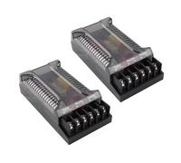 Beufee 2Pcs Car Audio Passive Crossover, 2 Way Car Audio Crossover Overcurrent Protection Universal Heat Dissipation Speaker Frequency Divider