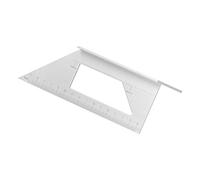 Beufee 3D Multi angle Measuring Ruler, 45 90 Aluminum Alloy Woodworking Square Protractor Miter Triangle Ruler High Precision Layout Measuring Tool (Pago)