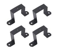 Beufee 4x4 Strap Post Ties, Fence Post Brackets for Wood Beam Mounting Brackets U Shaped