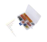 Beufee 560 Piezas de Aluminio de Aluminio de Alambre de Puente, resortes de Hardware y Cables de Cables en Forma de U Establece líneas de Pan de Pan de Color Placa de Circuito Accesorios