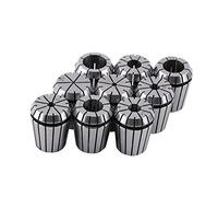Beufee 9pcs ER32 Spring Collet Conjunto para máquina de grabado CNC y herramienta de torno de fresado 2-20 mm