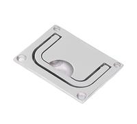 Beufee Boat Pull Flush Lift, Marine Hatch Pull Mirror Square Flush Mount Ring Boat Deck Hatches Handle for Deck (Gato*Conjunto)