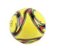 Beufee Bola de fútbol tamaño 5, Entrenamiento de fútbol PVC Pulte a Prueba de Fugas Competencia del Campus de fútbol Bola para Jugadores (Torbellino Amarillo tamaño 5)