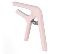 Beufee Cejilla para guitarra, ligera, resistente y reutilizable, de ABS con resorte, para guitarra acústica, ukelele, bajo, banjo y mandolina. (Pink)
