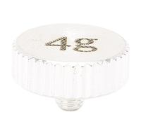 Beufee Contrapeso, Headshell 4g 2g Peso De La Carcasa Placa Giratoria Material del Tocadiscos Placa Giratoria Metal Piezas De Instrumentos Eléctricos para SL-1200 SL1210(4g-Plateado)