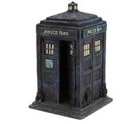 Beufee Decoración del Acuario, pecera Tardis Box Decoraciones Simulación Resina Centinela Peces Escondite Casa Acuario Adorno para esconderse