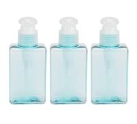 Beufee Dispensadores de jabón rellenables, 3 Piezas Botella de Plastico con Bomba para loción champú Gel de Ducha Crema para Manos Vacía Botellas de Champú Vacías Jabón de Manos contenedor para Viaje