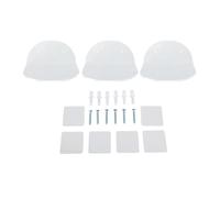 Beufee Estantes flotantes, 3 estantes de Pared acrílicos, Soporte para Altavoz pequeño, Estante para Altavoz montado en la Pared para cámara Web, teléfonos móviles, enrutador de Malla (Transparente)