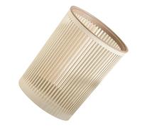 Beufee Hollow Trash Can, Household Large Capacity Paper Wastebasket Trash Bin for School Office Home Bathroom (White)