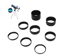 Beufee Juego De Tubos De Extensión De Telescopio De 8 Piezas, Kit De Tubo De Extensión De Longitud Focal, Anillo Extensible para Fotografía De Telescopio Astronómico