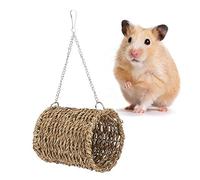 Beufee Juguete Colgante de hámster, Cuerda de Paja Hamster Hamaca Swing Swing Verano duermo Hamaca Cama Colgante para Jaula