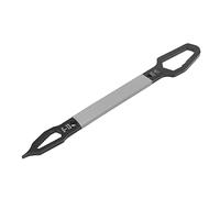 Beufee Llave Torx universal, llave multifuncional, herramienta universal autoajustable de doble extremo, herramienta manual de hardware de diseño largo (Plata)