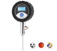 Beufee Medidor de presión Pg, Mini Herramienta de barómetro de presión de Aire de Utilidad, barómetro de Voleibol con indicador de Bola portátil con Pantalla Digital
