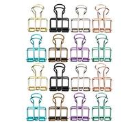 Beufee Metal Wire Clips, Hollow out Paper Organizer Colorful Long Tail Clips for School Office Paperwork (l) (m) (Small Size (21x17cm / 8.3x6.7in))