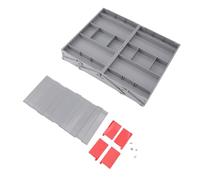 Beufee Organizador de cajones, cajón de múltiples, pequeño organizador de almacenamiento, bandeja organizadora de joyas expandible para joyería, utensilios cosméticos, sumini (2 niveles)