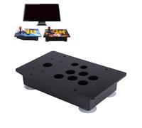 Beufee Panel de acrílico negro y estuche kits de juego de bricolaje, kits de juego de joystick kits de juego de reemplazo controlador de gabinete de gabinete de bricolaje