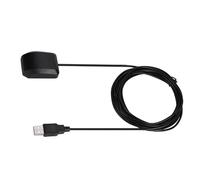 Beufee Receptor GPS USB, Antena GPS Antena Activa GPS para Automóvil con Cable De 3 Metros Cable Conector Aéreo De Interfaz USB Multifuncional 2 En 1