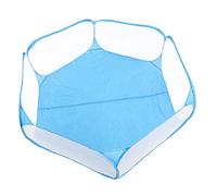 Beufee Small Animal Playpen, Pet Playpen Pet Cage Dog Fence Pets Cage Tent Portable Yard Fence (Blue)