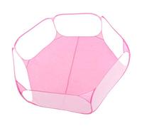 Beufee Small Animal Playpen, Pet Playpen Pet Cage Dog Fence Pets Cage Tent Portable Yard Fence (Pink)