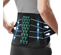 Beugo Faja Lumbar Hombre Mujer, Cinturón Lumbar con Doble Ajuste con 5 varillas de soporte, Cinturón Abdominal Transpirable con Soporte Ergonómico Para Lesiones lumbares y de espalda, (L)