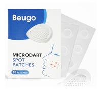 Beugo Parches Granos, Parche antiespinillas invisible, Parches Hidrocoloides Anti-Imperfecciones, Impermeable, con Ácido Salicílico, Niacinamida, Para Piel con Tendencia Acneica, 18 Unidades