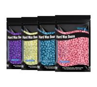 Beugo Perlas de Cera para Depilación, 400g, Cera depilatoria en perlas Sin Bandas, Sin Dolor, Brasileño, Suave y Eficaz, para Cuerpo, Cara e Ingles, Mujeres y Hombres, Rosa, E