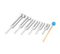 BEUON 6Pcs / Set Aluminio 128Hz-4096Hz Kit de DiapasóN de CuracióN VibracióN de Sonido