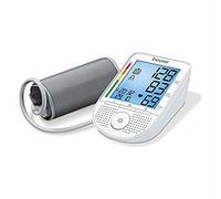 BEURER 4211125656409 TENSIOMETRO Brazo 2 MEMORIAS con Altavoz DETECCION DE ARRITMIAS Blanco, No Aplica