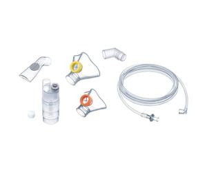 Beurer 601.19 - Pack de Accesorios para Inhalador IH-26 Kids/IH-26, Nebulizador, Tubo Boca, Mascarilla Silicona Bebe, Mascarilla Silicona Niño, Tubo Flexible, 10 Filtros
