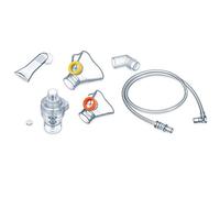 Beurer 602.18 - Pack de Accesorios para Inhalador IH-58 Kids/IH-58, Nebulizador, Tubo Boca, Mascarilla Silicona Bebe, Mascarilla Silicona Niño, Tubo Flexible, 10 Filtros