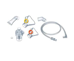 Beurer 602.18 - Pack de Accesorios para Inhalador IH-58 Kids/IH-58, Nebulizador, Tubo Boca, Mascarilla Silicona Bebe, Mascarilla Silicona Niño, Tubo Flexible, 10 Filtros