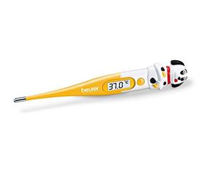 Beurer 950.06 - Termómetro corporal digital, con figura de perro, sensor flexible, color amarillo