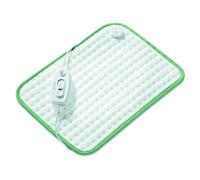 Beurer Basic 1 Almohadilla eléctrica térmica, transpirable, tacto suave, calentamiento ultrarápido, función apagado automático 90 minutos, lavable, 3 potencias, display iluminado, 40 x 33 cm, blanca