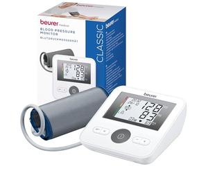 Beurer BM 27 Tensiómetro de brazo con control de ajuste del manguito, clínicamente validado, manguito 22-42 cm, indicador de riesgo, detección de arritmias, transferencia de datos a Apple Health