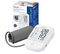 Beurer BM 38 Tensiómetro de brazo, manejo sencillo con un solo botón, medición precisa, detección de arritmias, pantalla XL, brazalete de 22-42 cm, Transferencia de datos a Apple Health