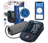 Beurer BM 48 Tensiómetro de brazo, operación sencilla con un solo botón, medición suave y rápida, detección de arritmias, 22-42 cm, con aplicación, transferencia de datos a Apple Health y más