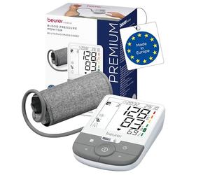 Beurer BM 53 Tensiómetro de brazo, fabricado en Europa, clínicamente validado, detección de AFib, indicador de riesgo, brazo 22-42 cm, transferencia de datos a Apple Health