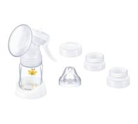 Beurer BY 15 Extractor de leche manual, extractor de leche manual de viaje, ligero y manejable, fácil de bombear con 2 niveles de bombeo, biberón anticólico, cojín de silicona suave