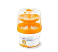 Beurer BY76 - Esterilizador de vapor digital, color blanco y amarillo