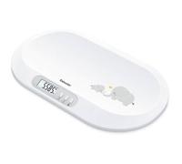 Beurer Báscula para bebés BY 90 - App iOS/Android, cinta métrica, 20 kg, función de retención