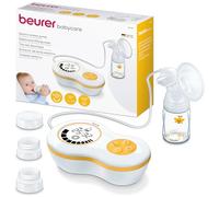 Beurer Extractor de leche eléctrico BY-40 – 10 niveles de estimulación y extracción, 3 accesorios