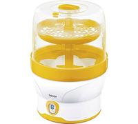 Beurer BY76 - Esterilizador de vapor digital, color blanco y amarillo