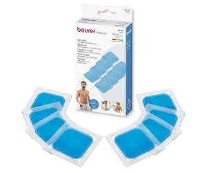 Beurer EM 59 Heat Gel-Pads, juego de recompra con 8 almohadillas de gel autoadhesivas para utilizar con el TENS/EMS digital EM 59 Heat, tamaño: 45x 45 mm