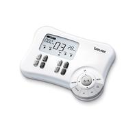 Beurer EM-80 Electroestimulador Digital 3 en 1 - Alivio del Dolor, Fortalecimiento Muscular y Masaje con 4 Canales y 8 Electrodos