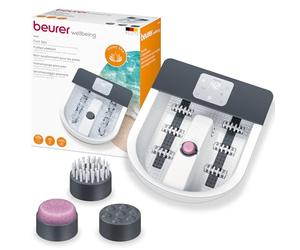 Beurer FB 60 Hidromasaje para pies Wellness, spa para pies con función de masaje, calentamiento del agua hasta 48°C, utilizable en frío y caliente, baño de pies hasta la talla 53