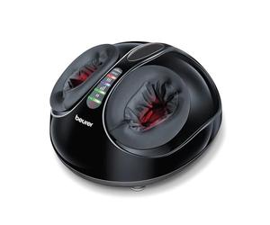 Beurer FM 90 Masajeador de pies Shiatsu, calmante masaje por compresión de aire para relajación y regeneración, con función de calor conmutable y tres programas de masaje