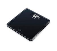 Beurer GS400 Blanca Báscula Digital De Vidrio, Vidrio Seguridad 8Mm, 200Kg /100 g, Pantalla LCD Retroiluminada Grandes Dígitos 3.9 cm, Apagado Automático, Color Negro