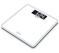 Beurer gs400 blanca báscula digital de vidrio, vidrio seguridad 8mm,