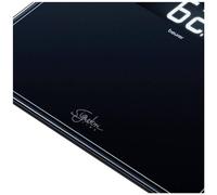 Beurer GS410 Báscula Digital De Vidrio Gran Capacidad 200Kg, Pantalla LCD Retroiluminada, Grandes Dígitos 4.9 cm, Vidrio Seguridad 0.8 cm, Color Negro