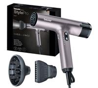 Beurer HC 100 Excellence Secador de pelo, secador con motor digital, extremadamente potente y ultraligero, 4 niveles de temperatura y ventilación para un secado rápido y suave, boquilla y difusor